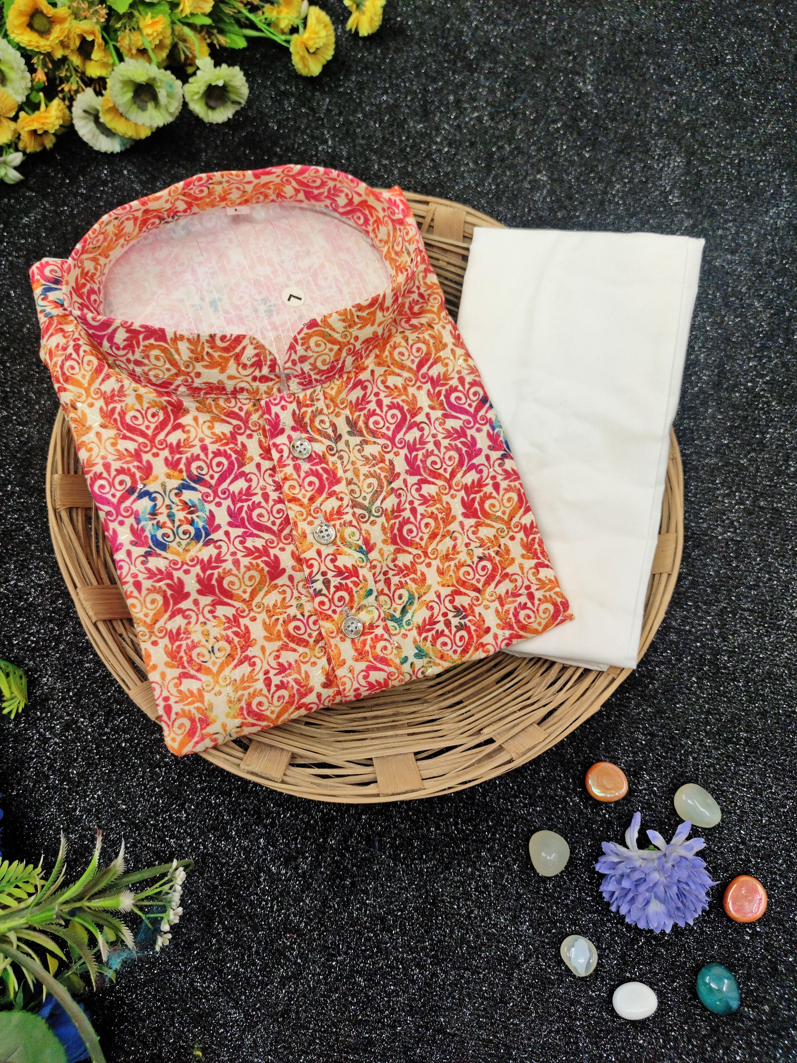 bitter Men Cotton Blend Kurta Pyjama Set-picture-21