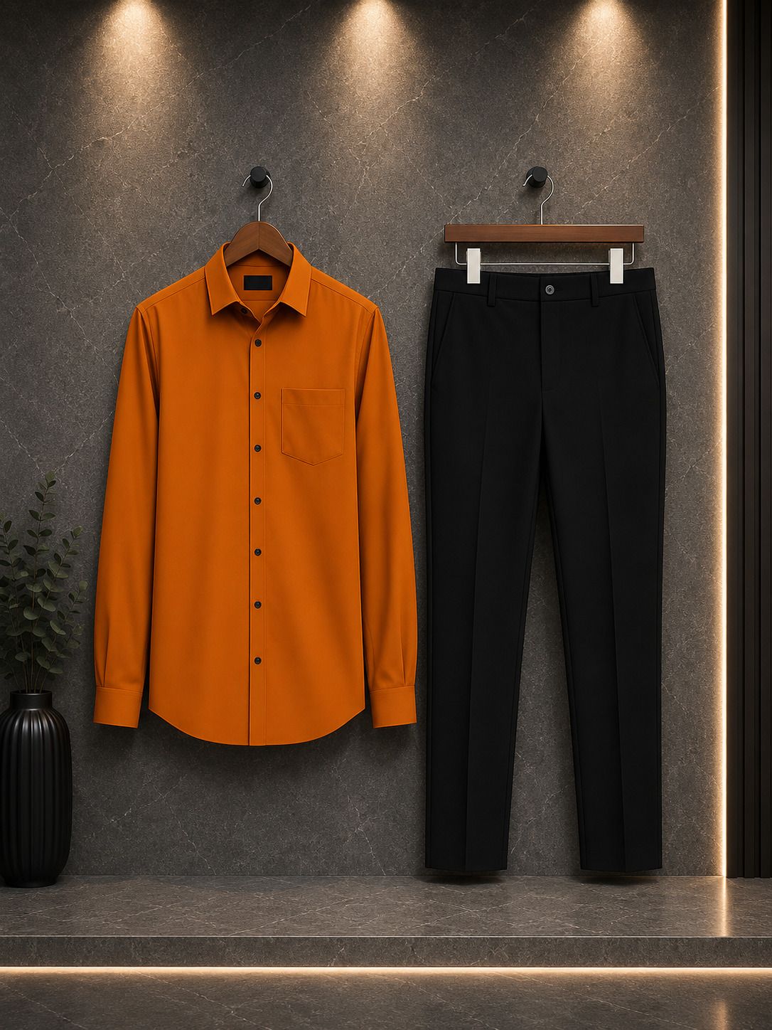 mahi enterprise Men Cotton Blend Shirt Pant Set-picture-21