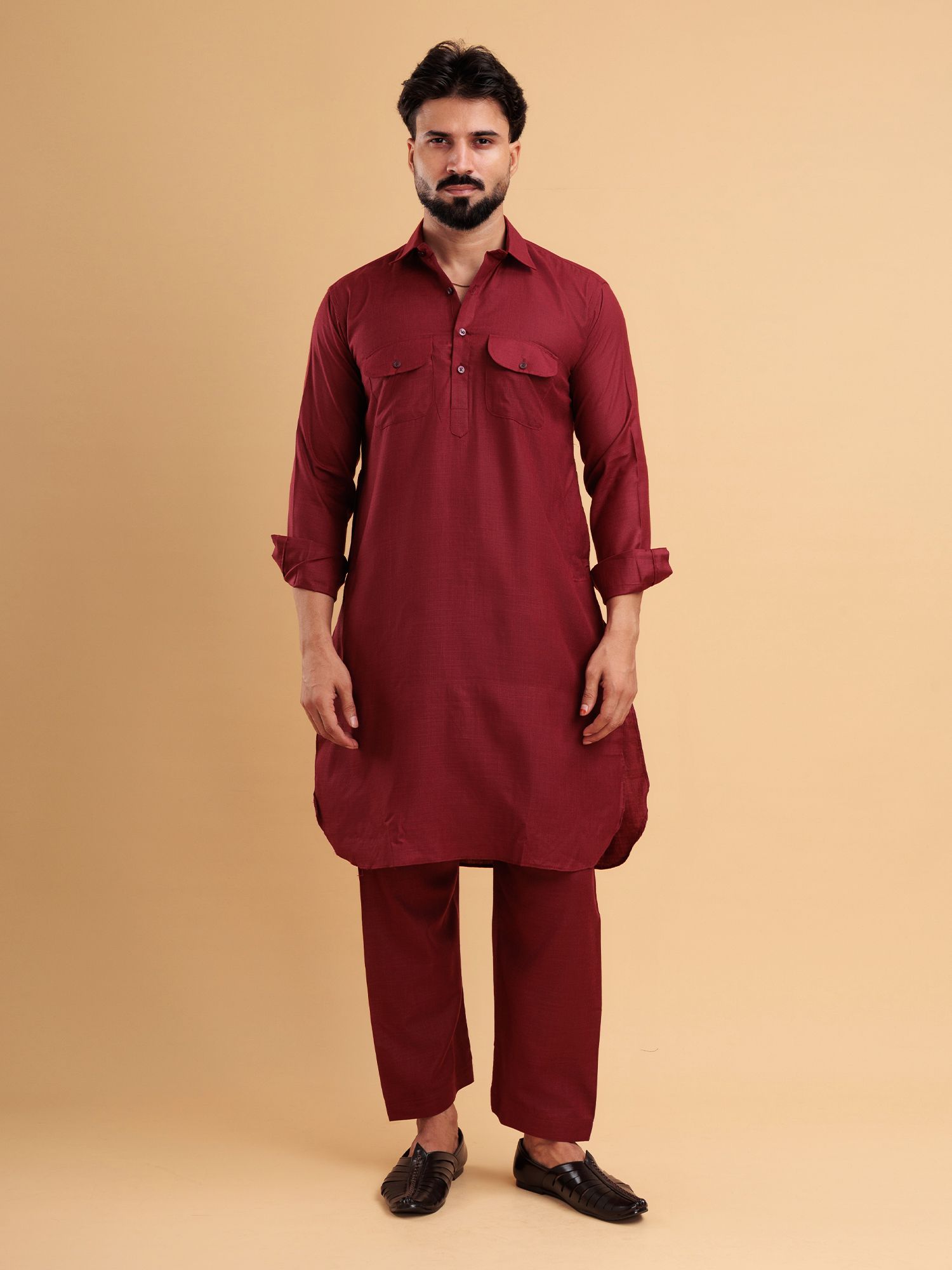 Solid Kurta, Salwar & Dupatta Set-image-26