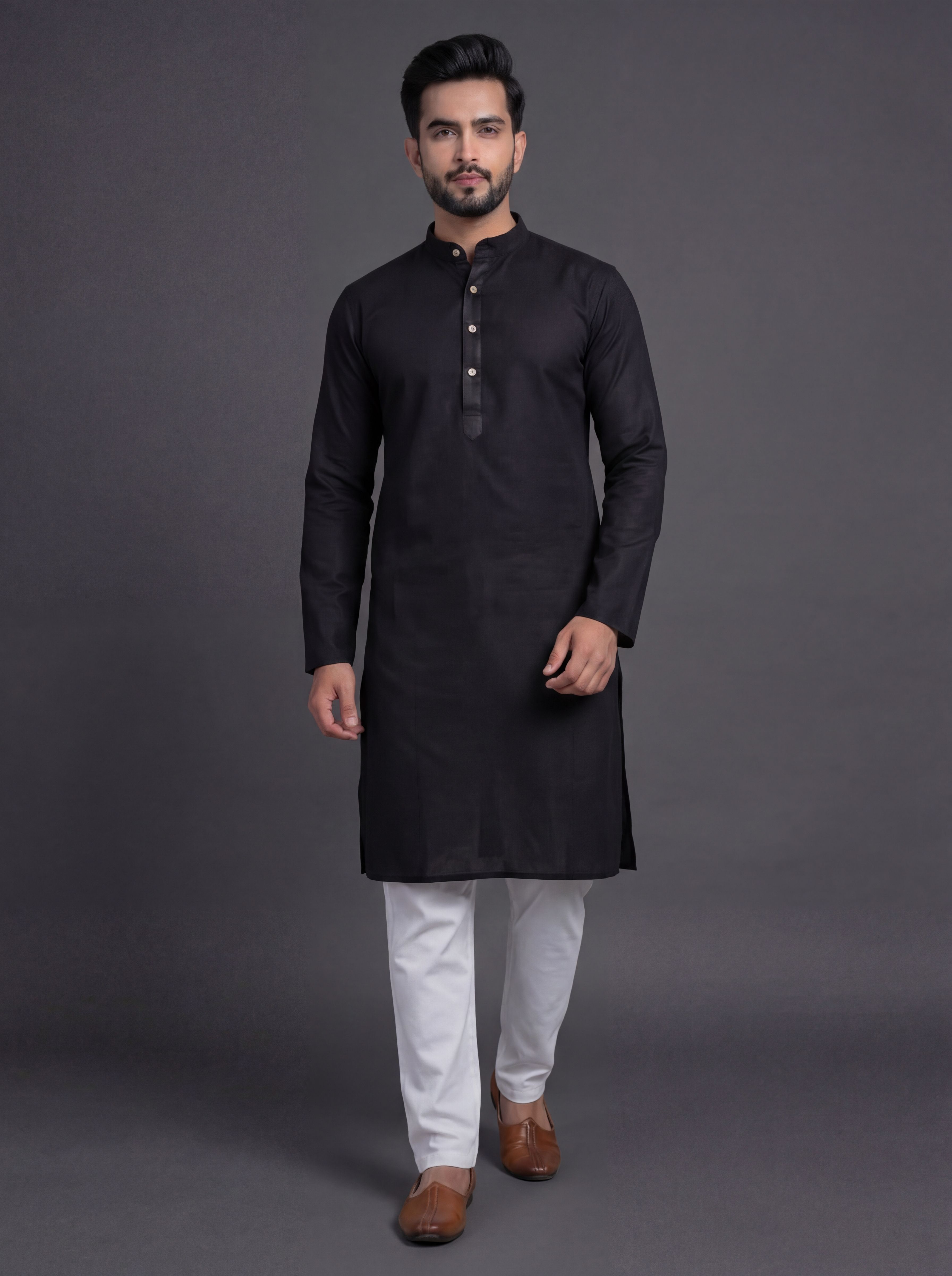 tibra collection Solid Cotton Blend Straight Kurta for Men-picture-23