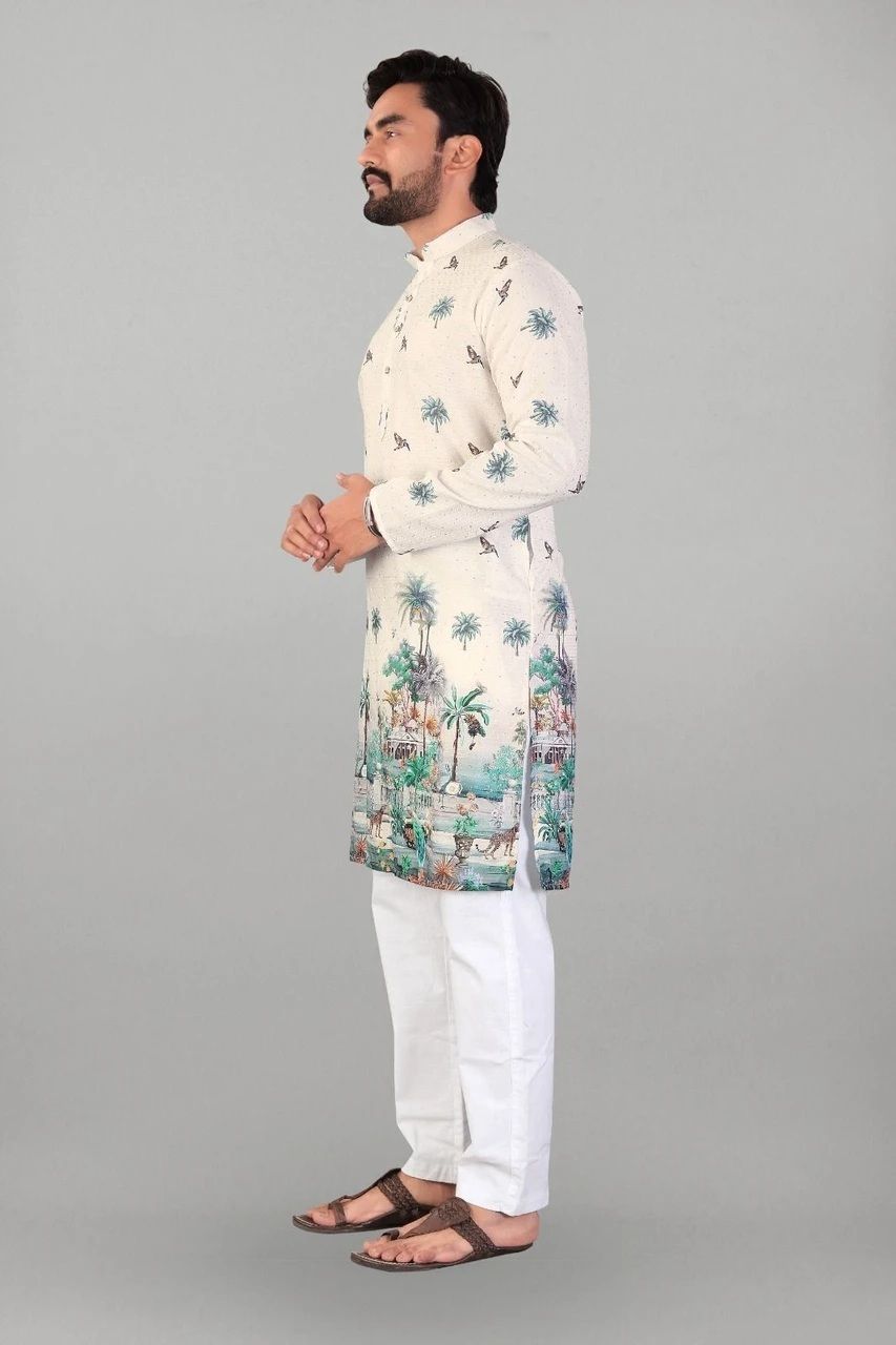Men Cotton Rayon Kurta Set-image-45