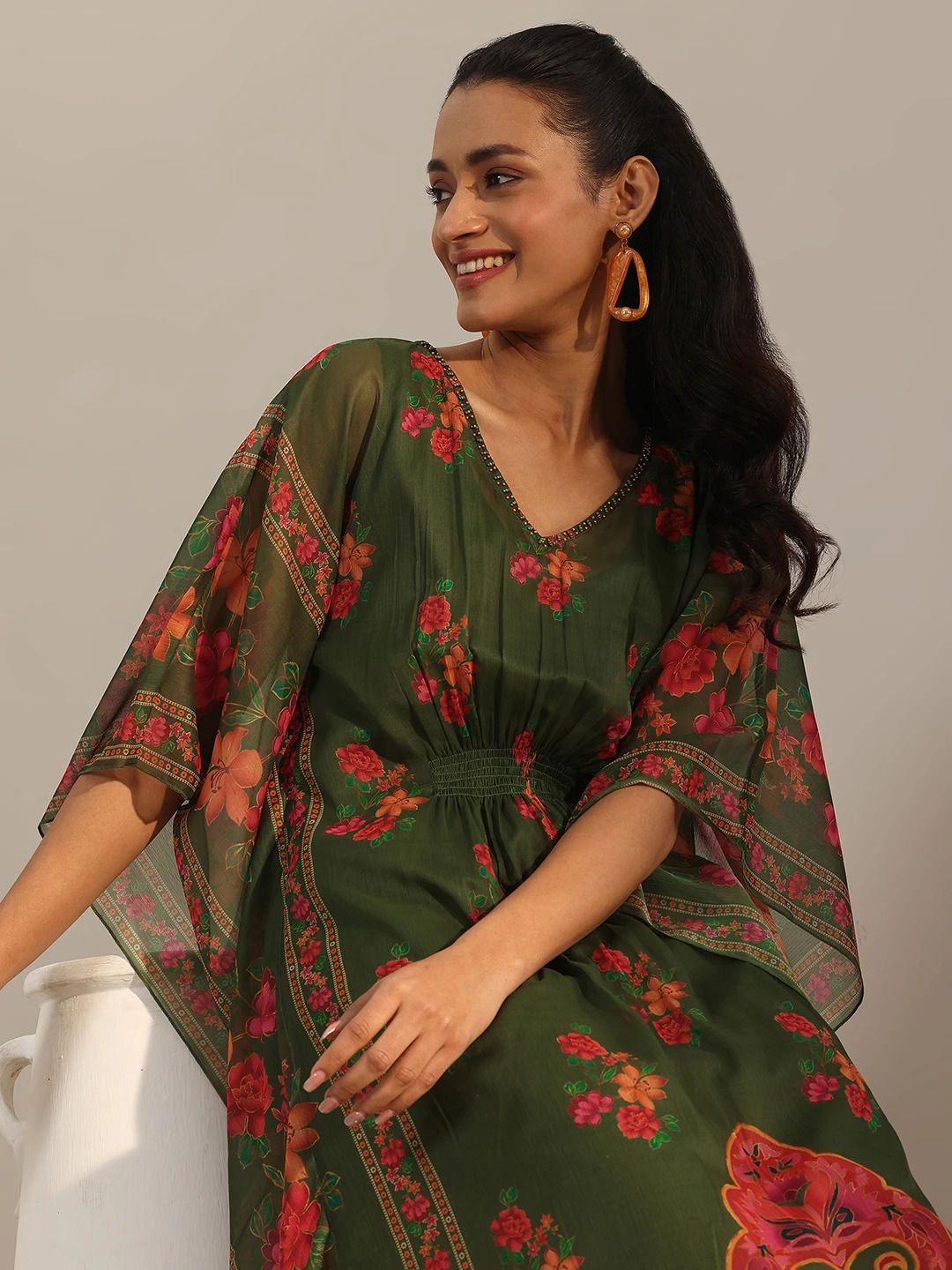 libas Women Chiffon Kurta Pant Set-picture-13