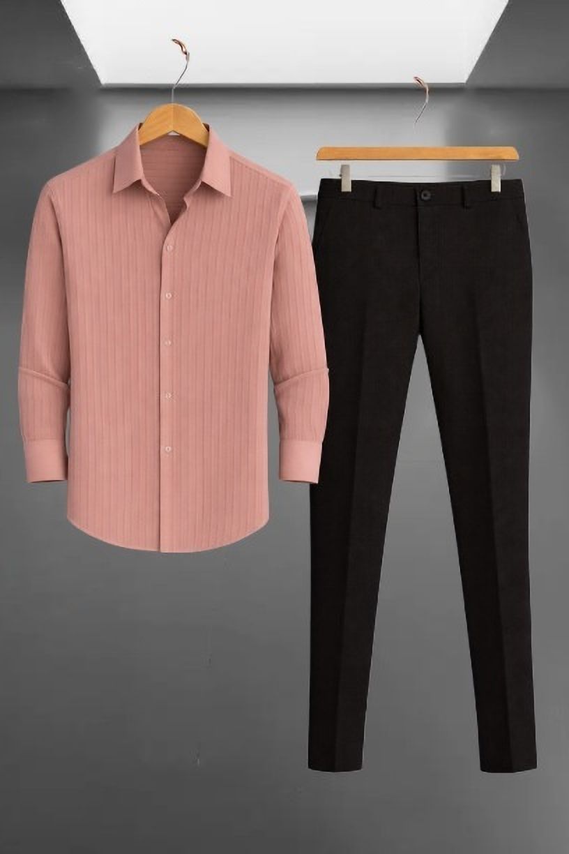 black deer Men Cotton Blend Shirt Pant Set-picture-27