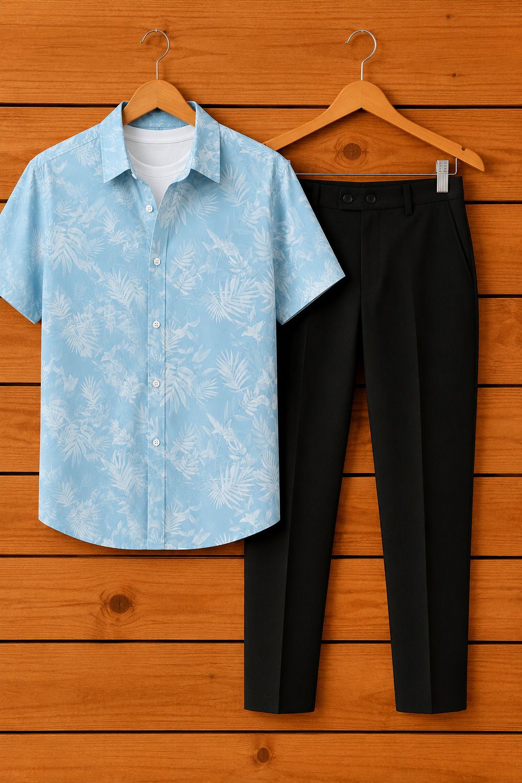 Men Cotton Blend Shirt Pant Set-image-38