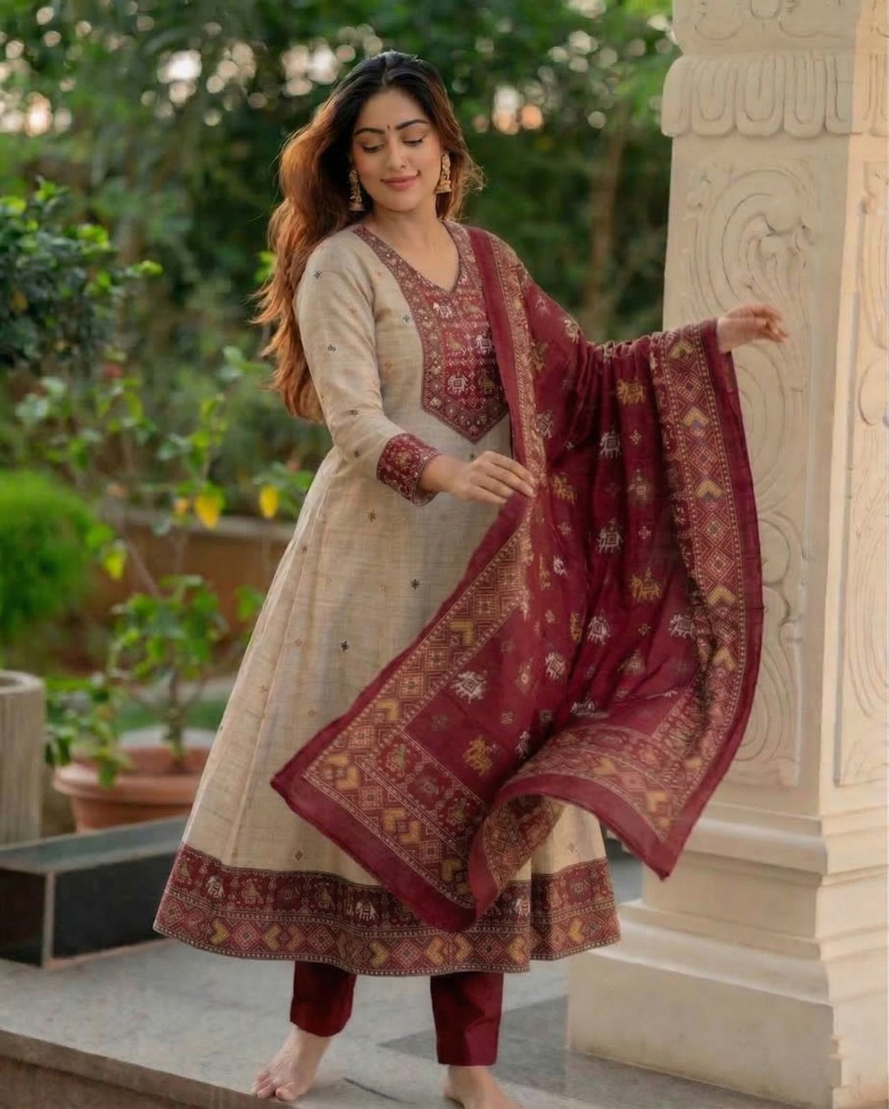 Women Viscose Rayon Kurta Pant Dupatta Set-image-41