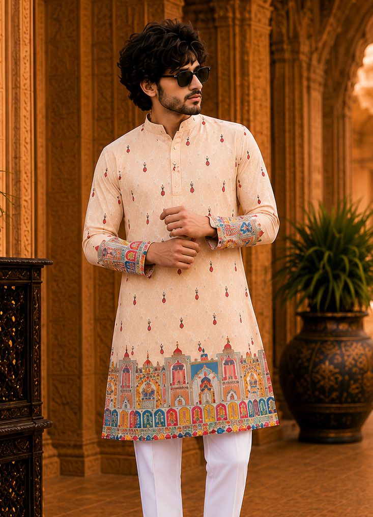 fabzy Men Viscose Rayon Kurta Pyjama Set-picture-10