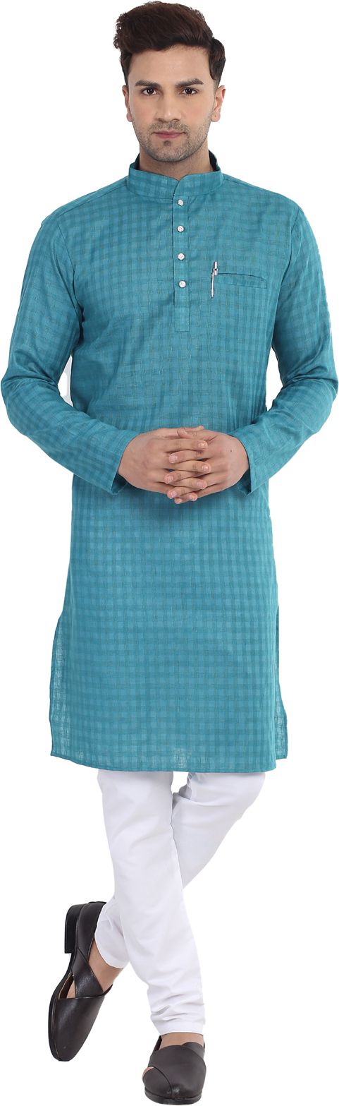 larwa Men Cotton Blend Kurta Pyjama Set-picture-14