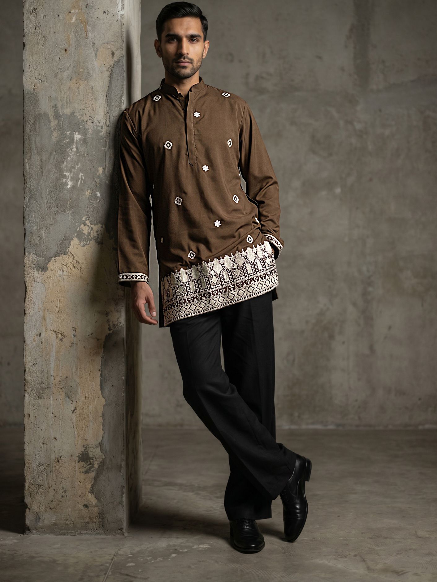 jompers Men Cotton Blend Kurta Pyjama Set-picture-13