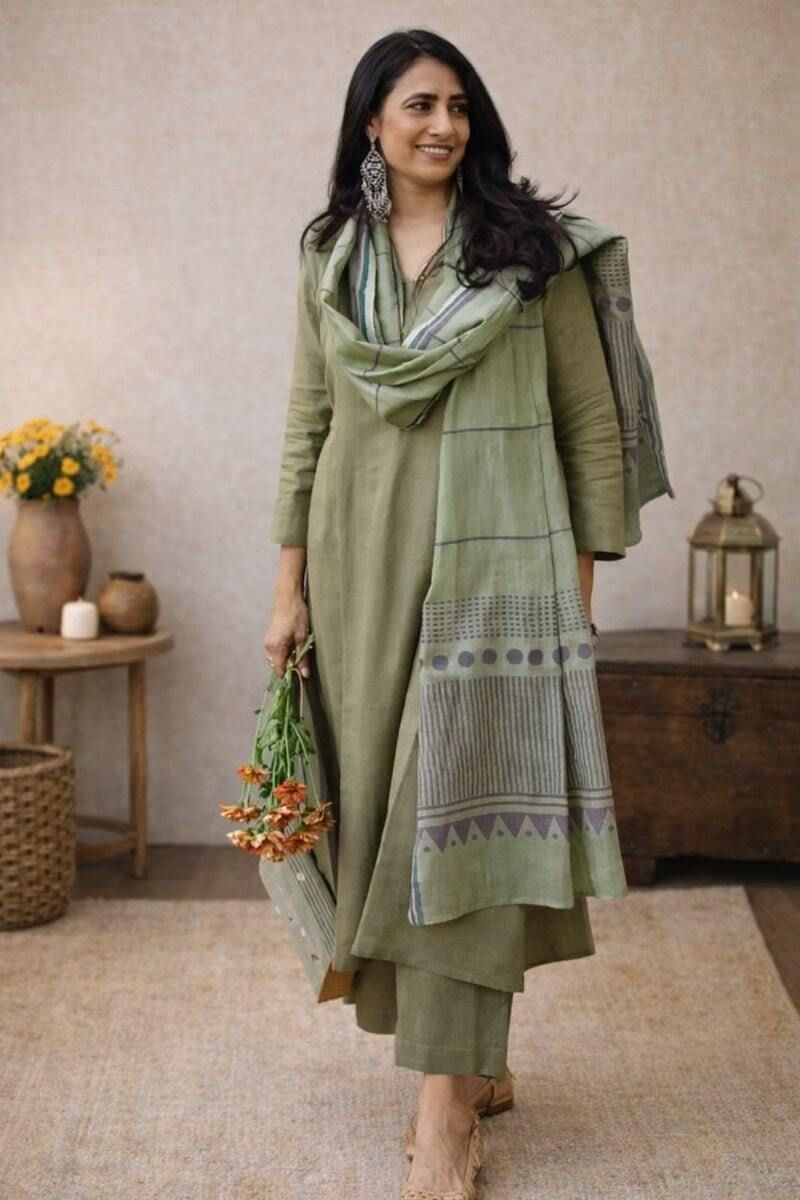 labuly Women Viscose Rayon Kurta Pant Dupatta Set-picture-9