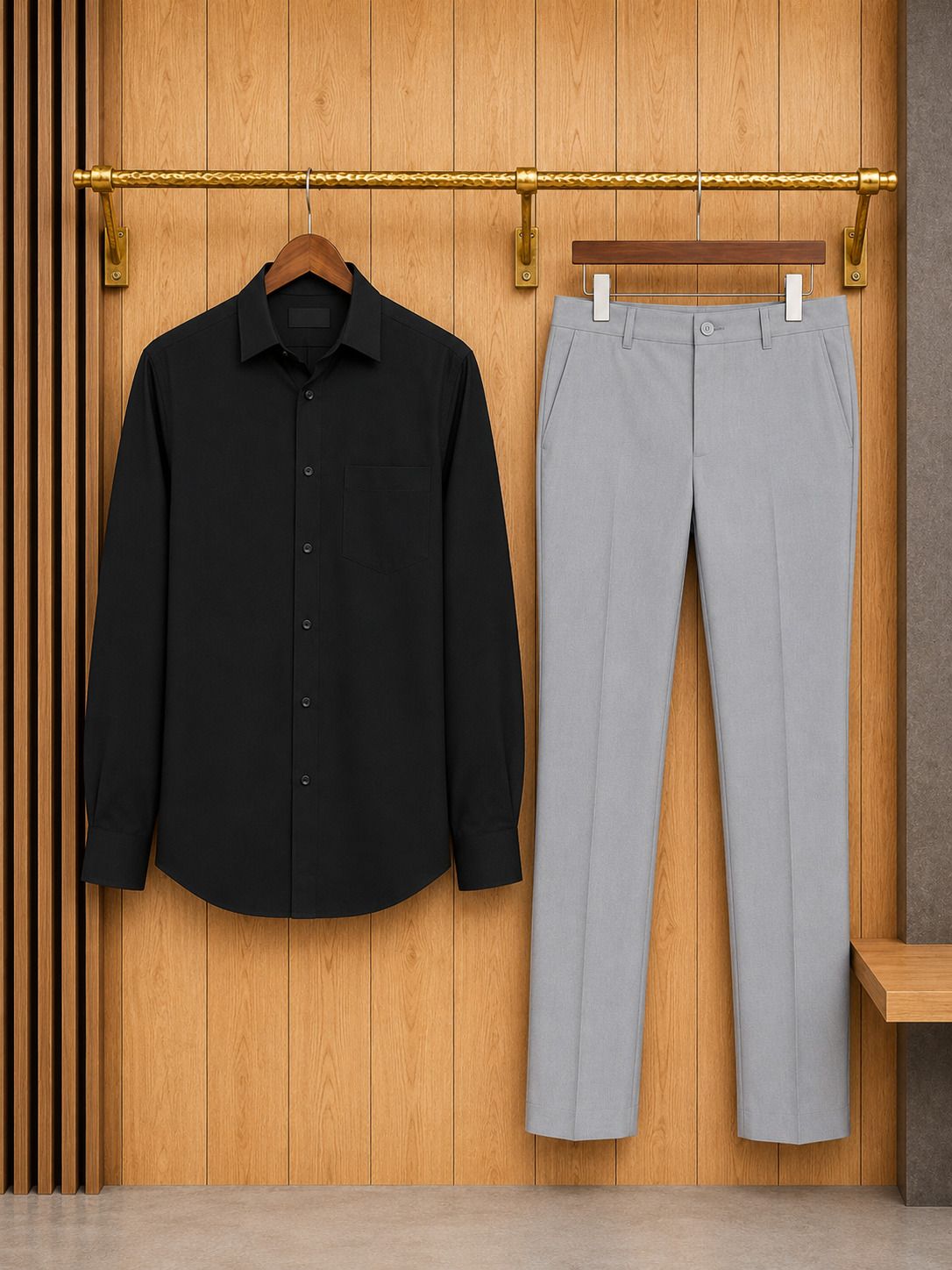 khodiyar fashion Men Cotton Blend Shirt Pant Set-picture-26