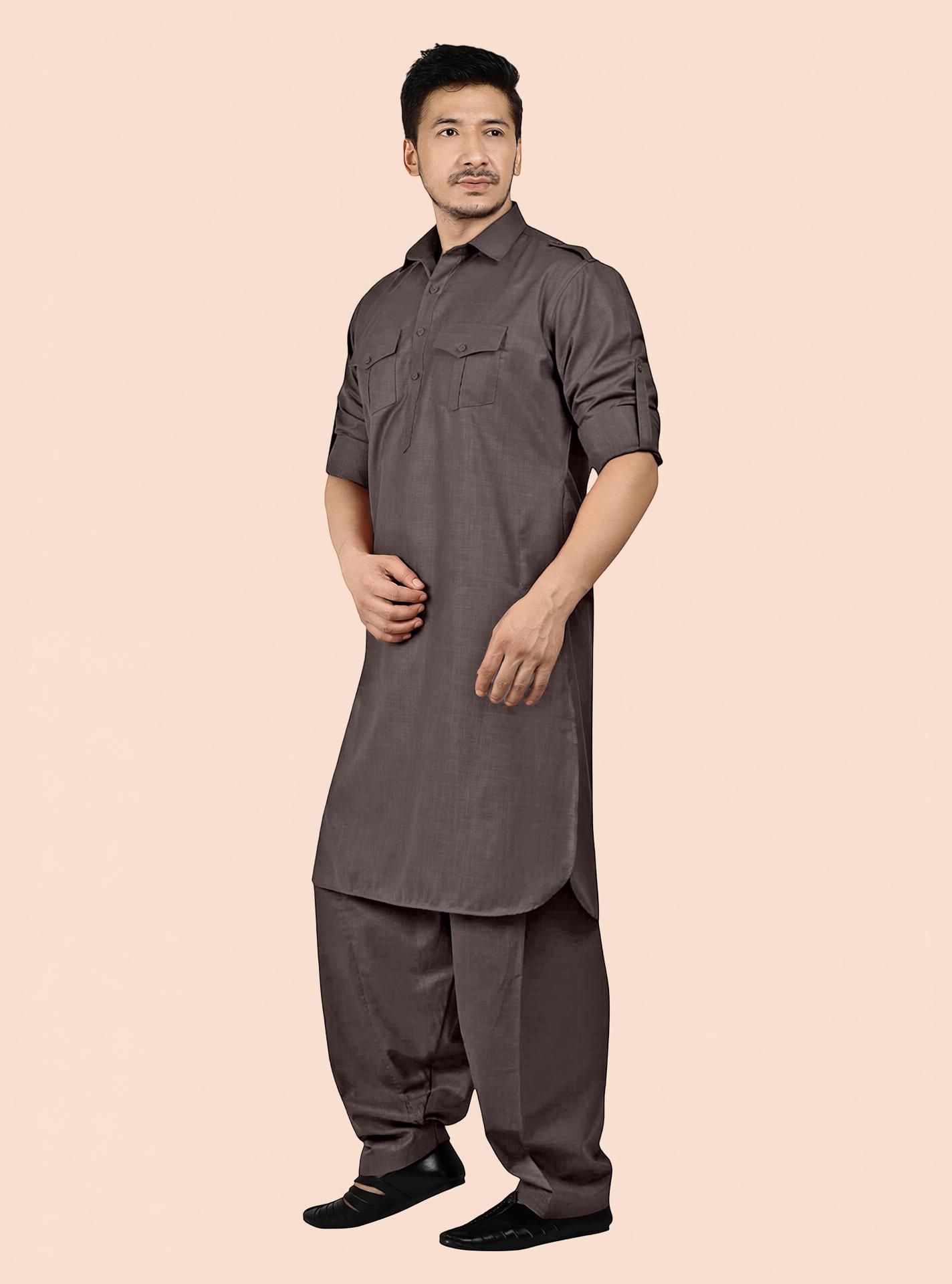 trypro Men Cotton Blend Kurta Pyjama Set-picture-15