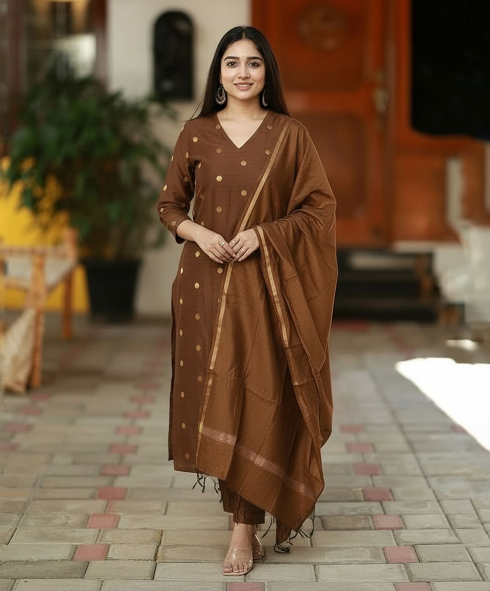 kalini Women Viscose Rayon Kurta Pant Dupatta Set-picture-11