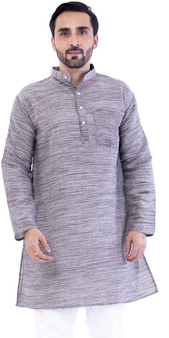 Men Khadi Cotton Kurta Pyjama Set-image-32