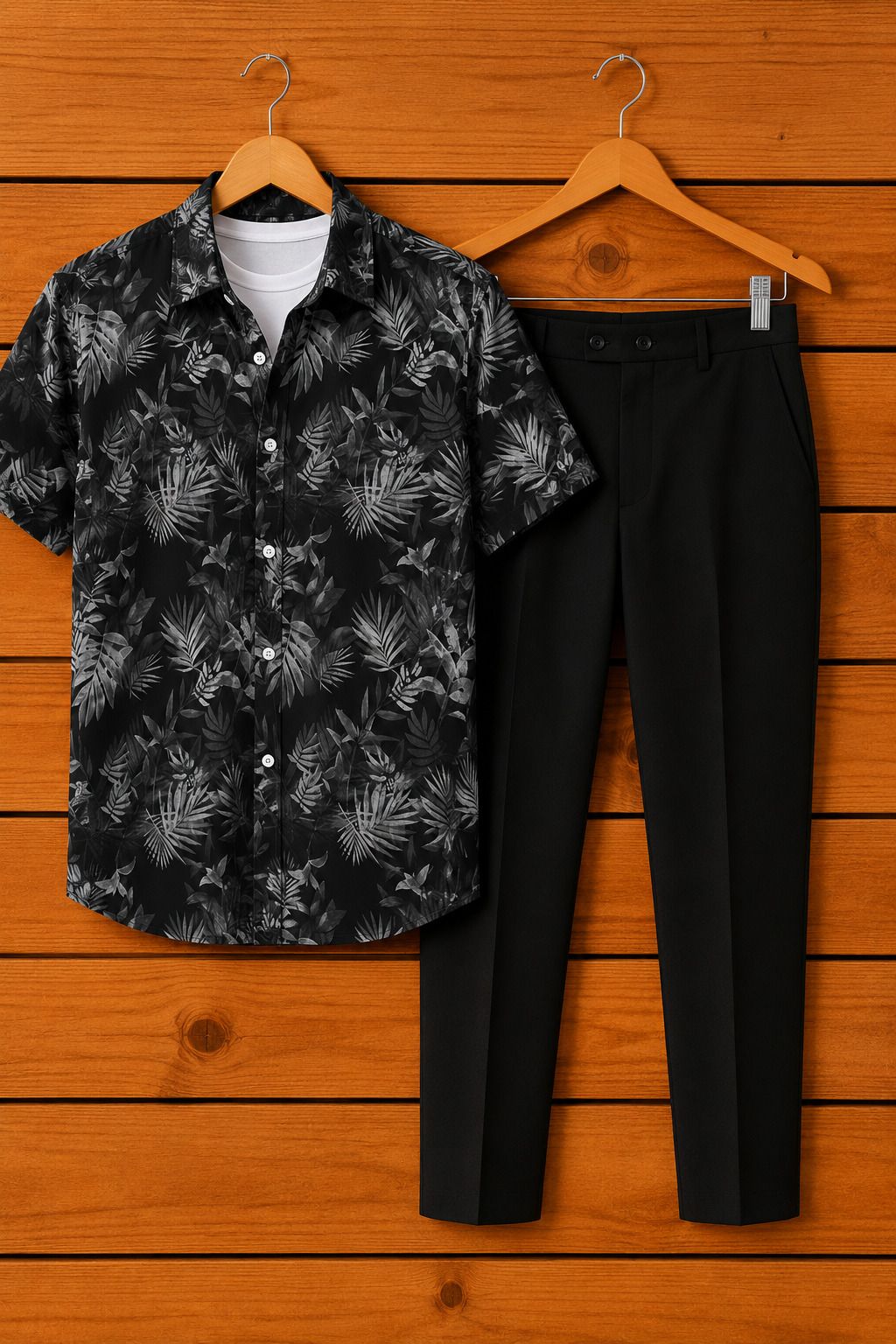 Men Cotton Blend Shirt Pant Set-image-37