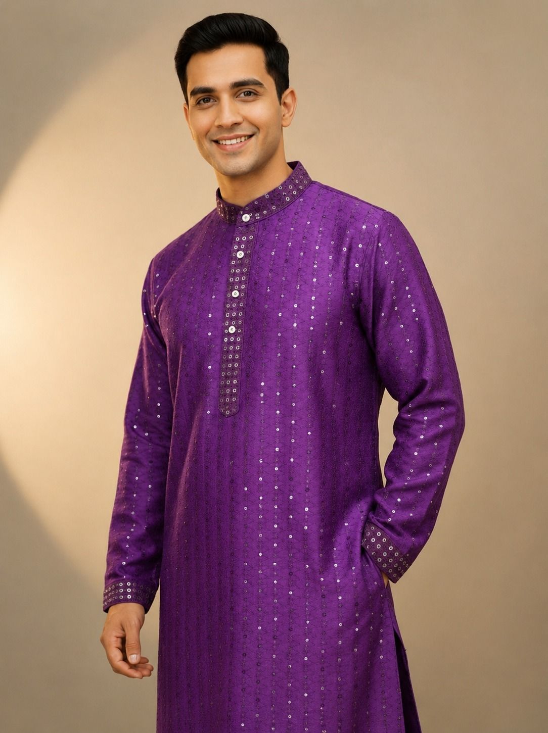 novella fits Men Cotton Blend Kurta Set-picture-24