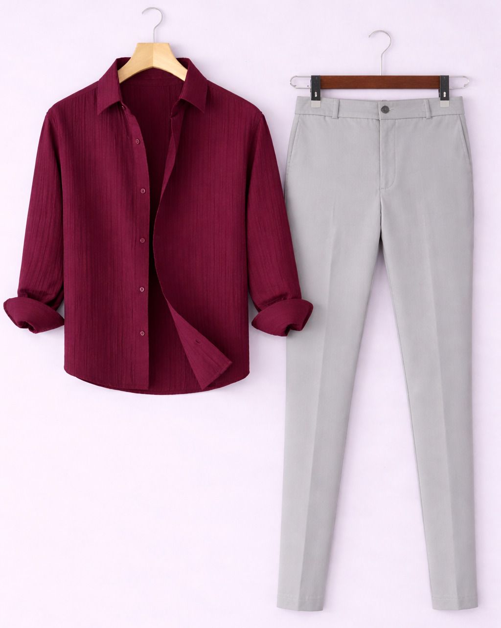 Men Cotton Blend Shirt Pant Set-image-24