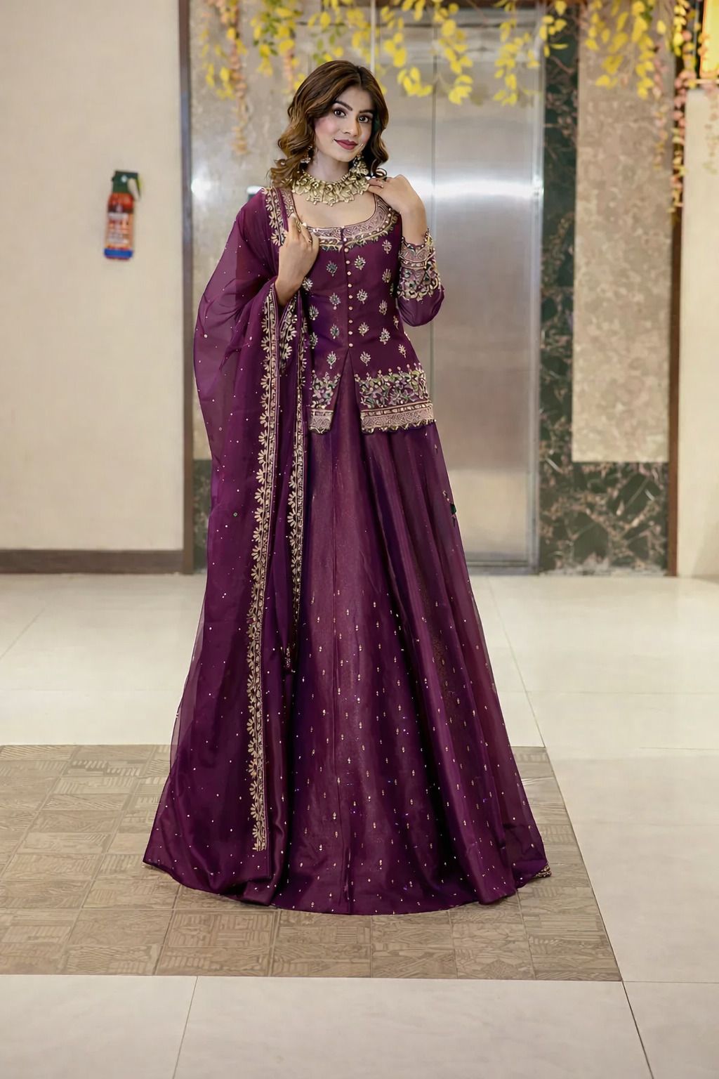 Embroidered Stitched Lehenga & Kurta-image-26