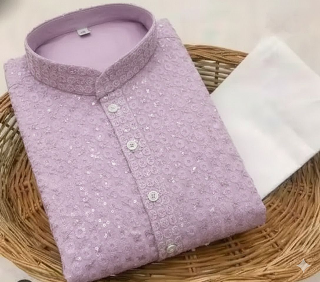Men Viscose Rayon Kurta Pyjama Set-image-31