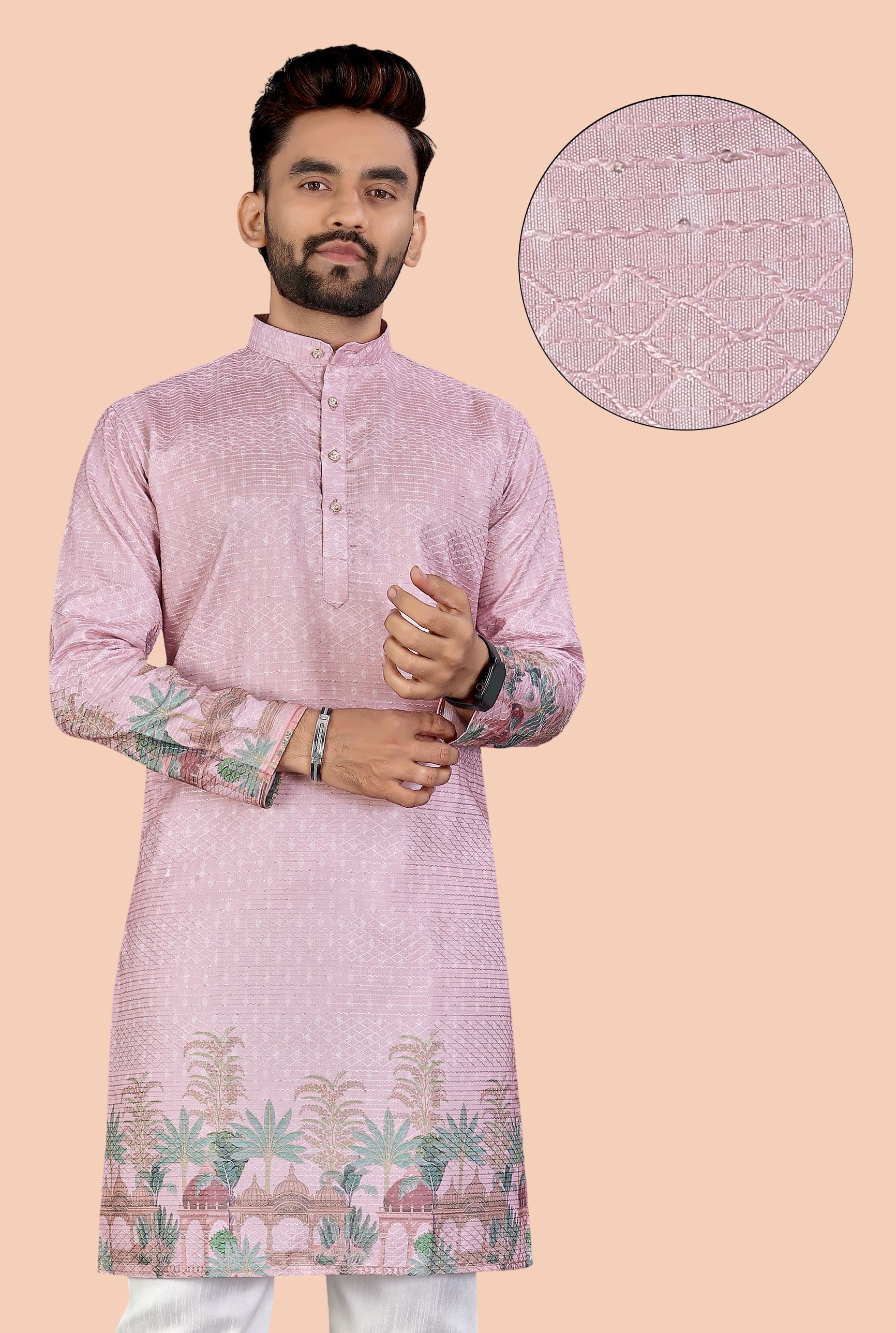 trypro Men Cotton Silk Kurta Pyjama Set-picture-21