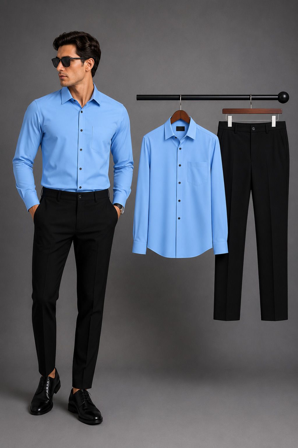 Men Polyester Shirt Pant Set-image-20