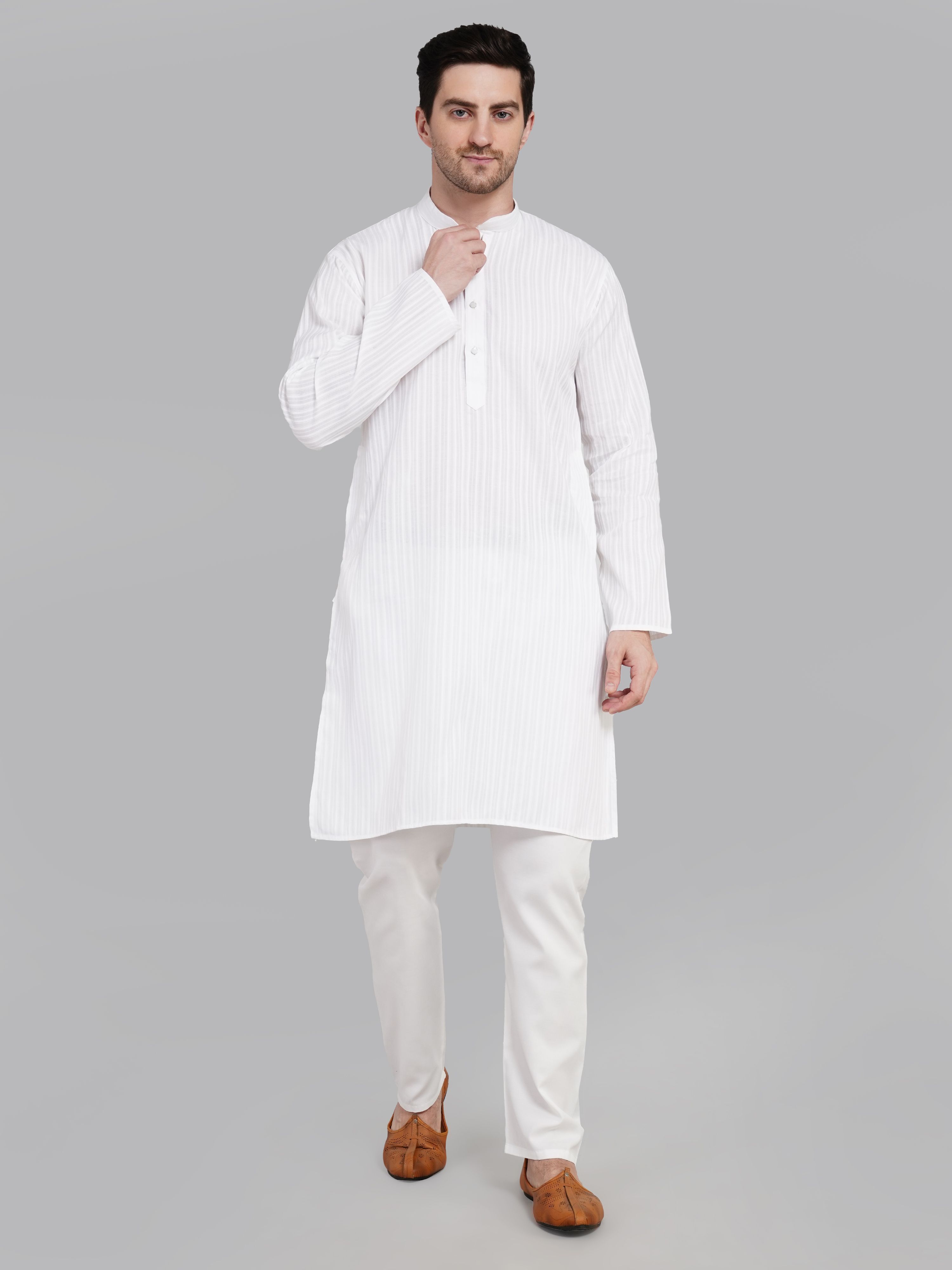 noar Men Pure Cotton Kurta Pyjama Set-picture-27
