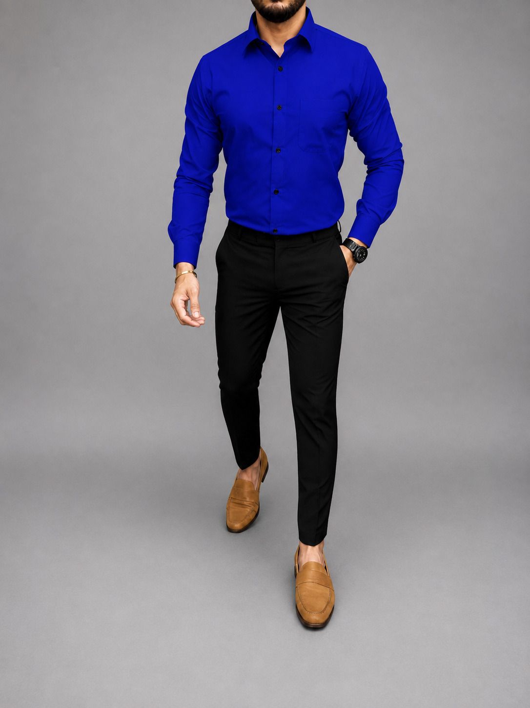 khodiyar fashion Men Cotton Blend Shirt Pant Set-picture-29