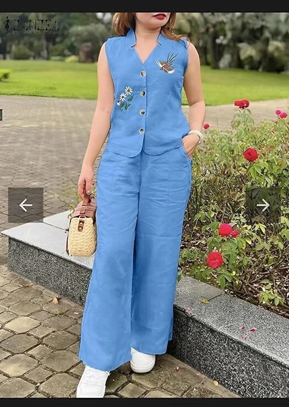 Women Pure Cotton Kurti Pant Set-image-20