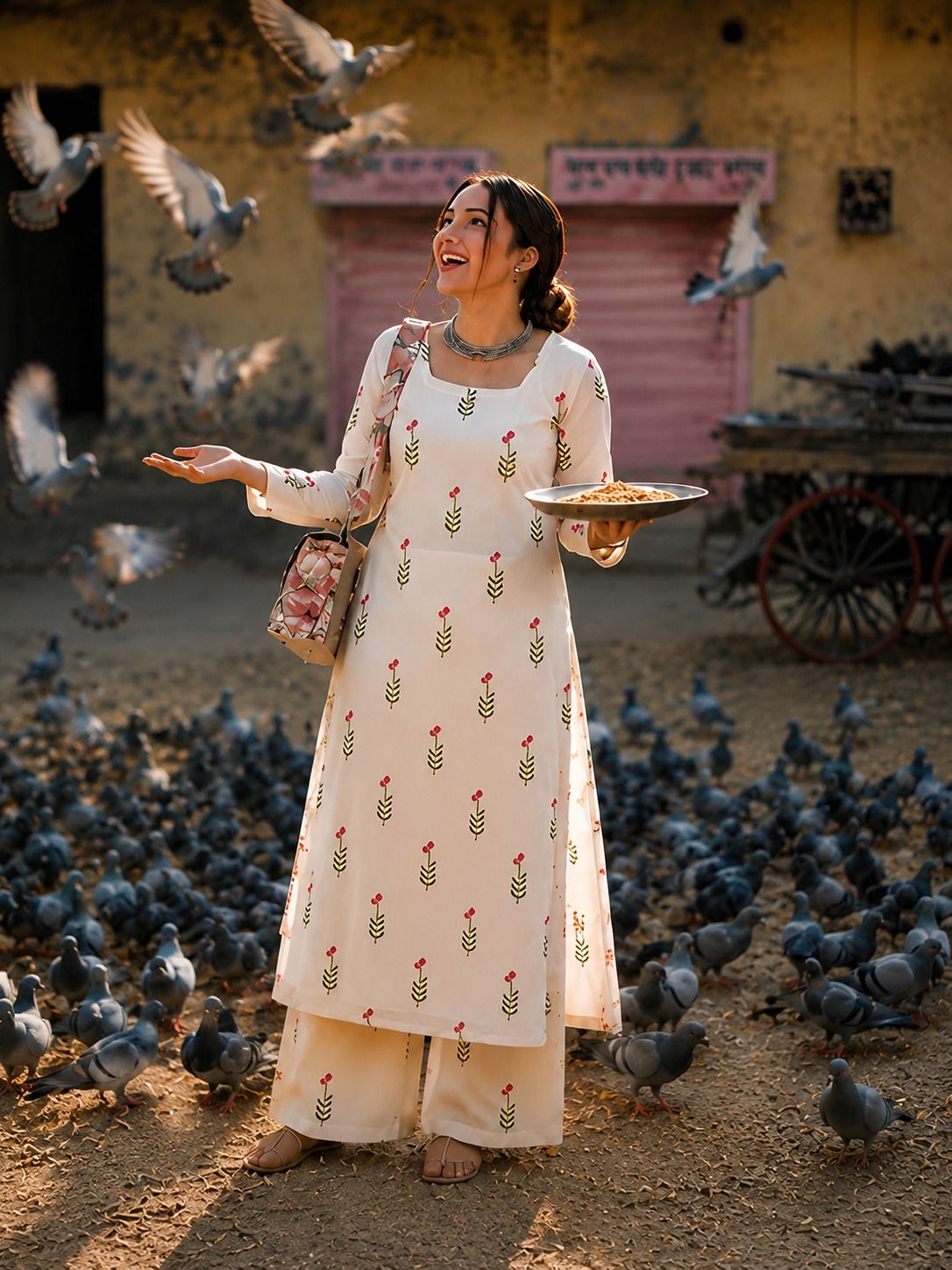 Women Viscose Rayon Kurta Pant Set-image-32