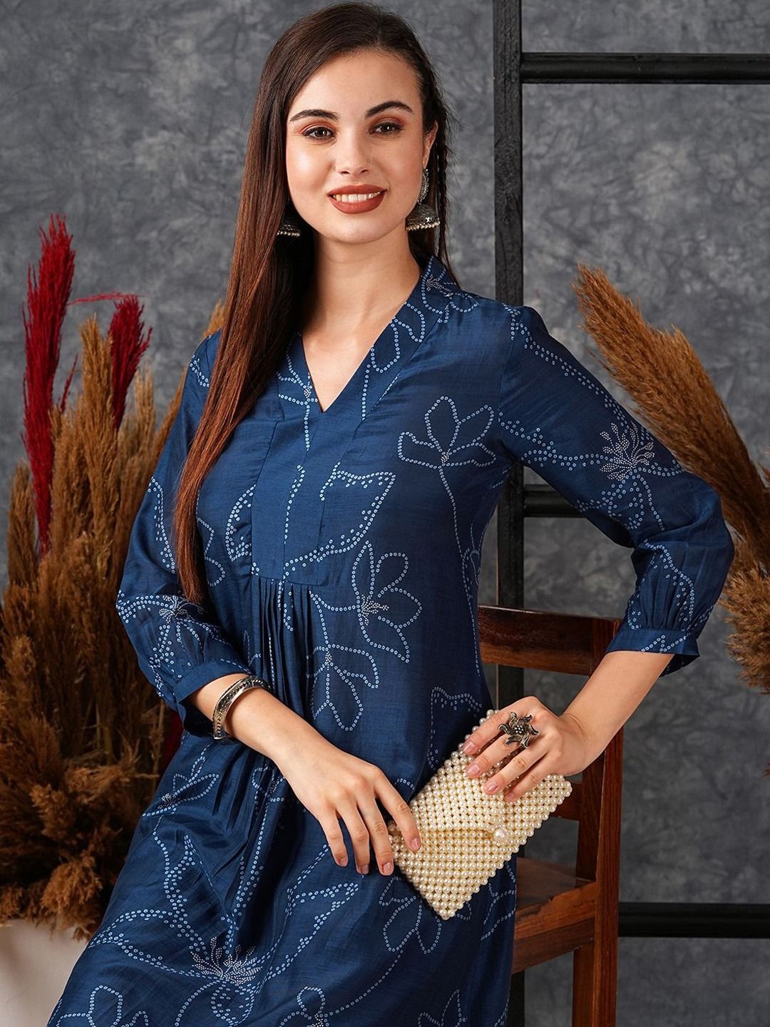 Women Viscose Rayon Kurta Pant Set-image-31