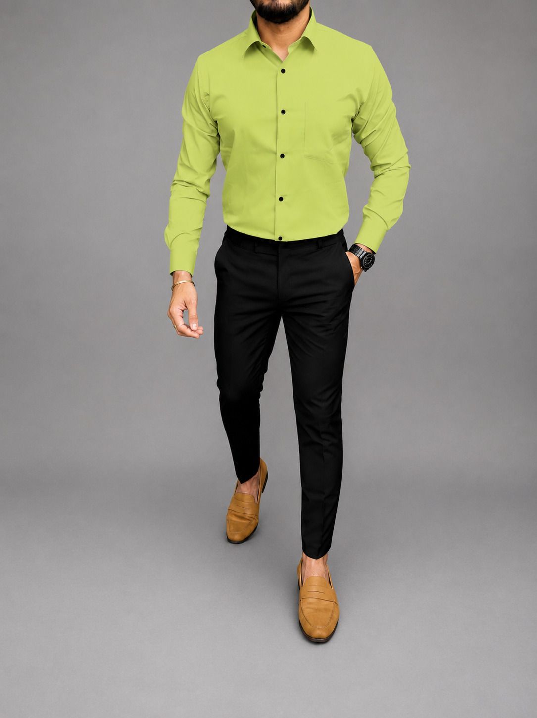 khodiyar fashion Men Cotton Blend Shirt Pant Set-picture-30