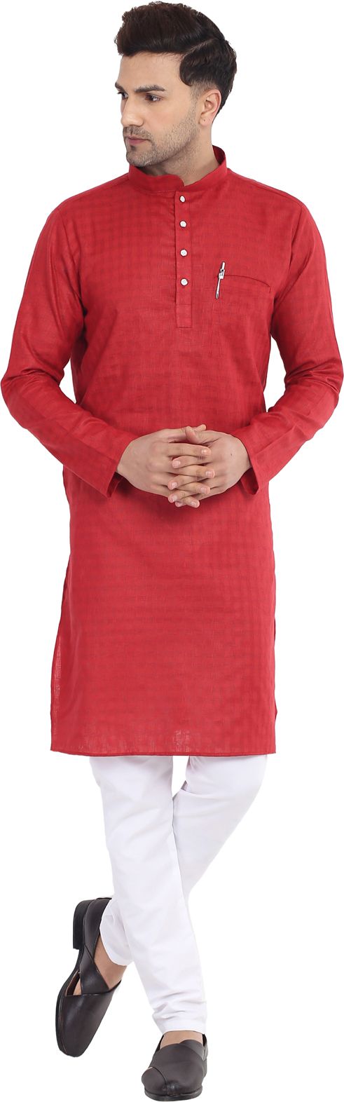larwa Men Cotton Blend Kurta Pyjama Set-picture-10