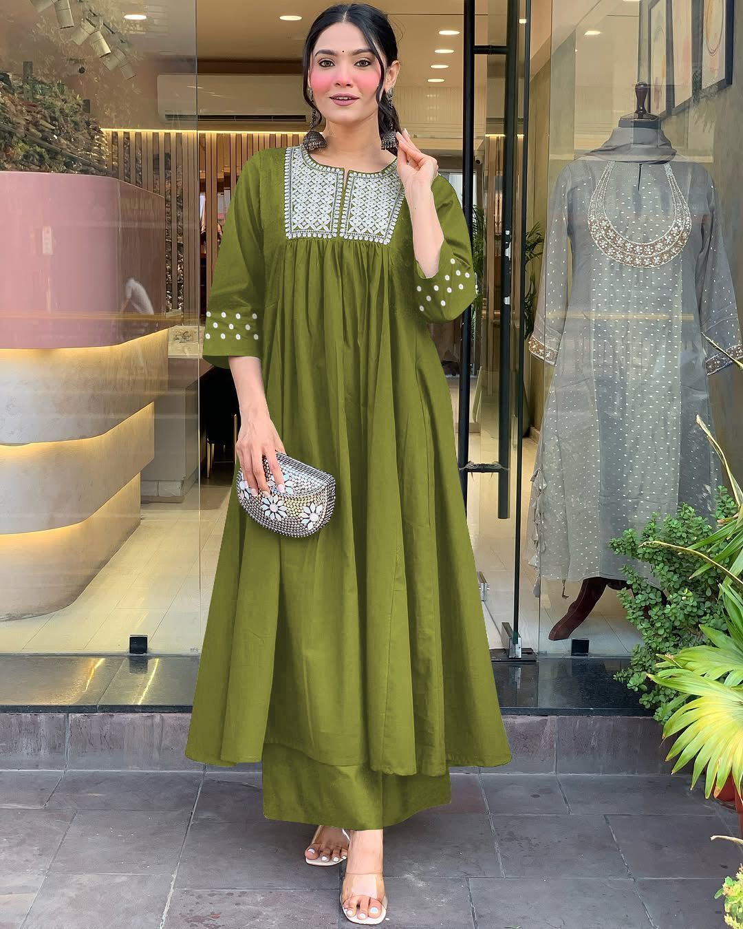Women Viscose Rayon Kurti Palazzo Set-image-16
