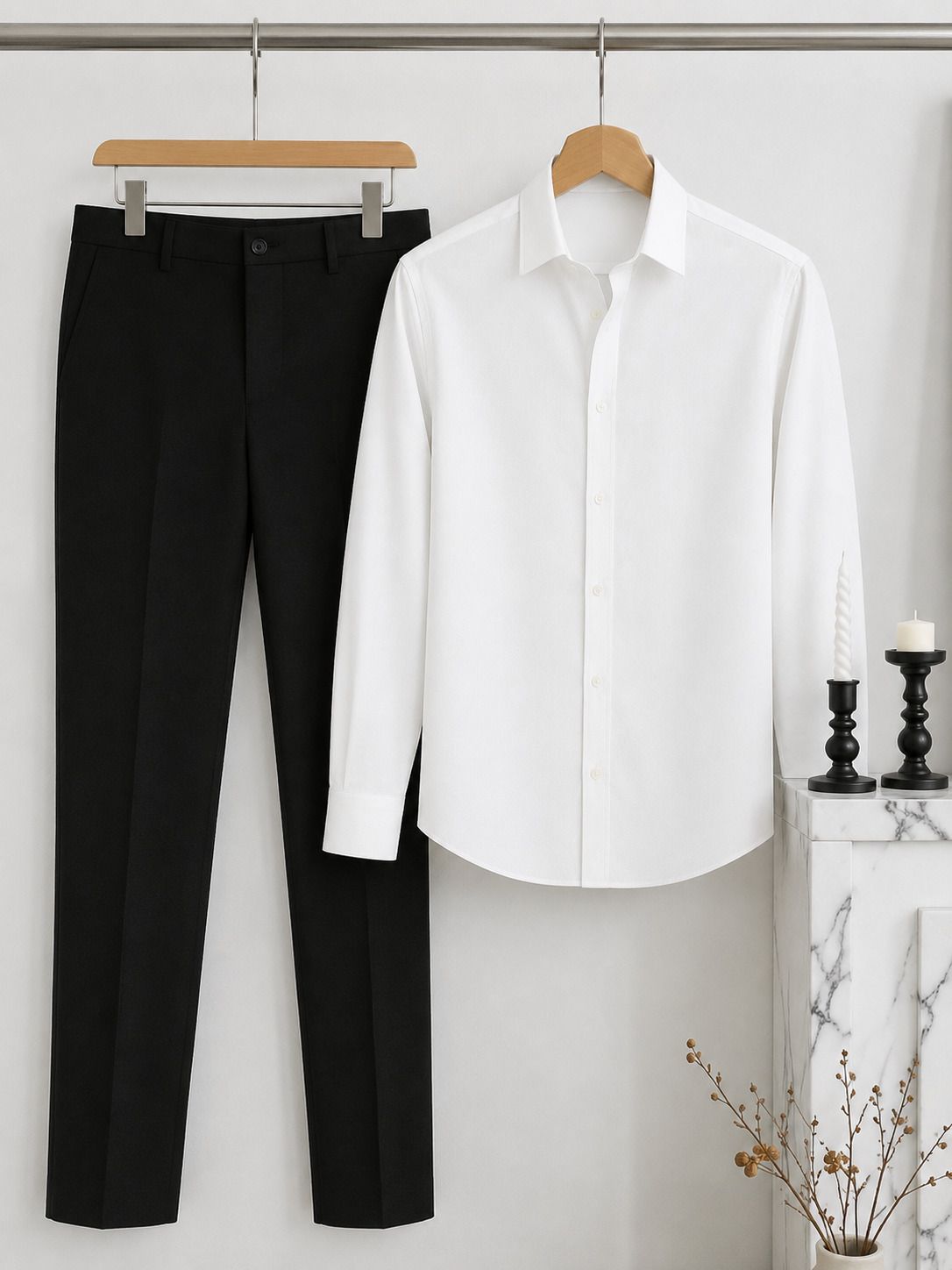 black deer Men Cotton Blend Shirt Pant Set-picture-42