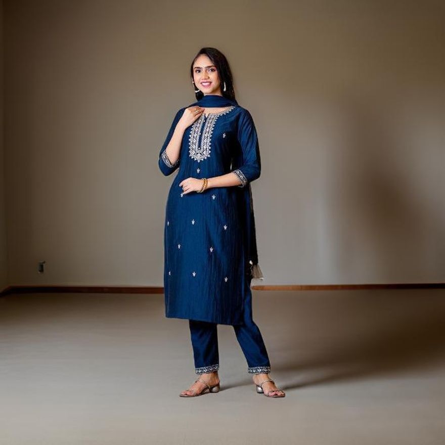 Cotton Slub Women Churidar-image-13