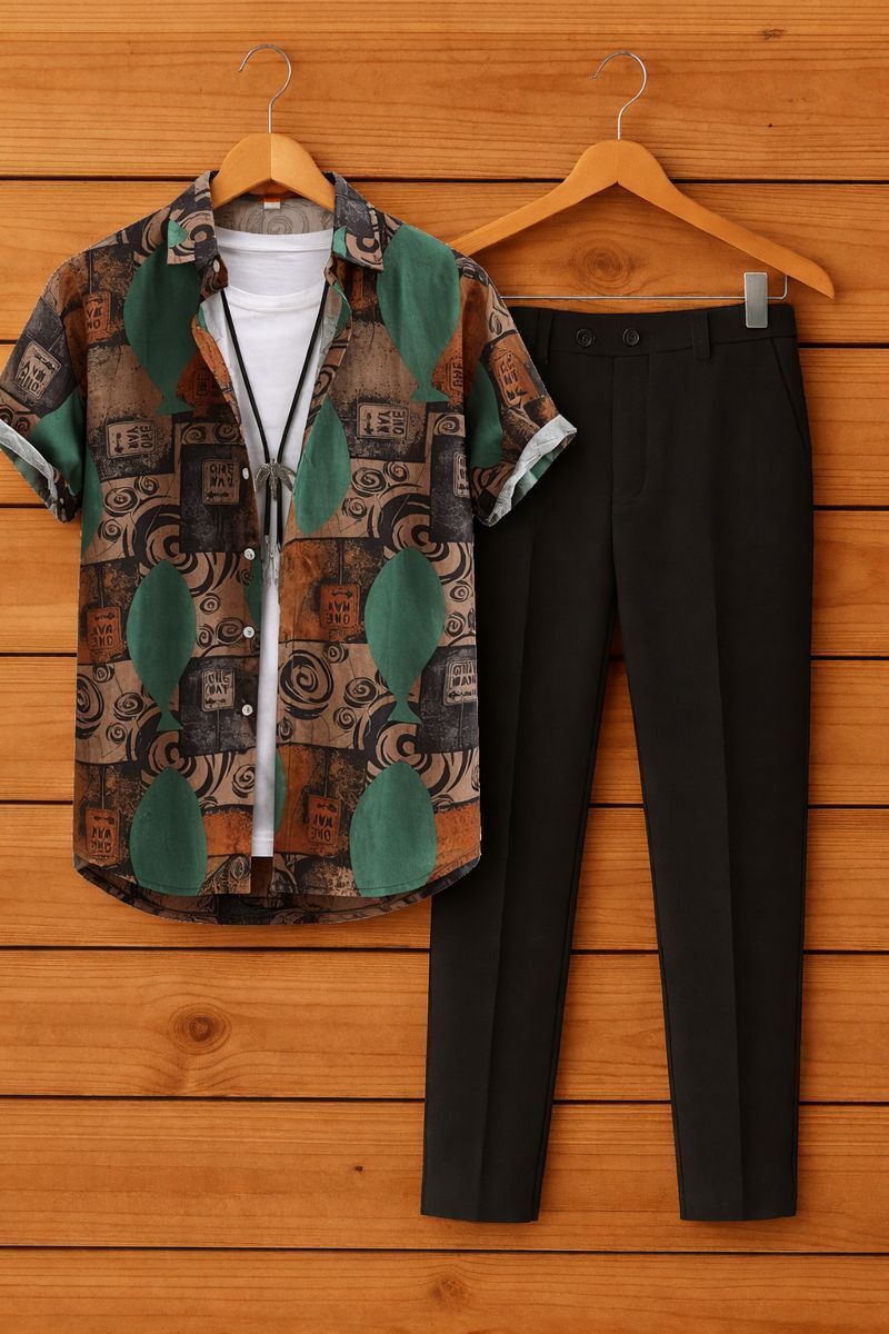 tyrell Men Cotton Blend Shirt Pant Set-picture-29