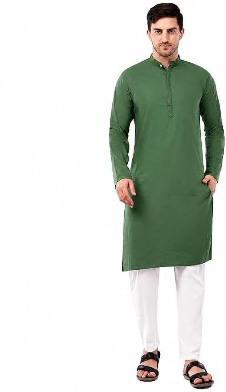 Men Pure Cotton Kurta Pyjama Set-image-6