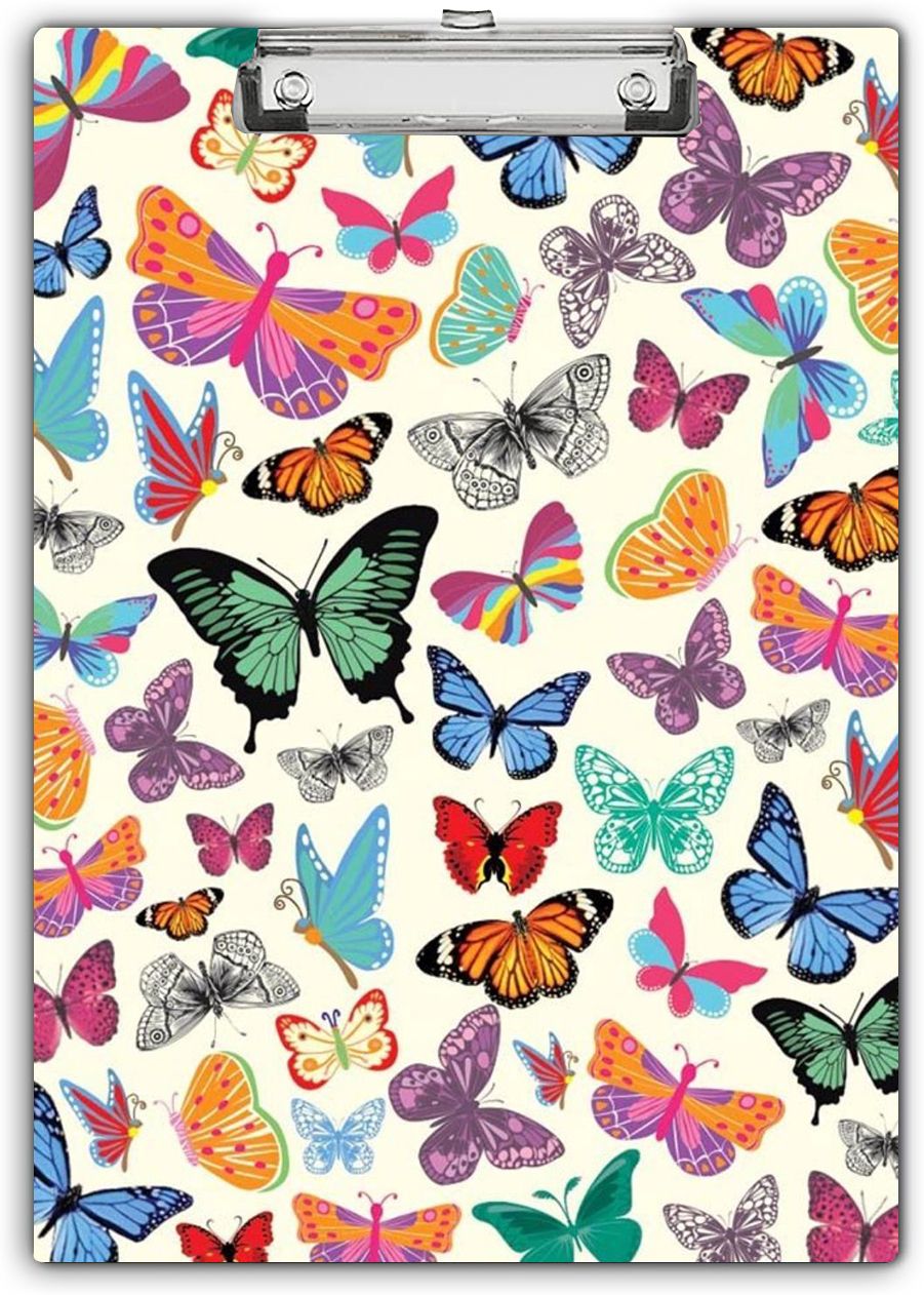 "Colourful Butterflies" Exampad/Clipboard for kids, students, office use etc_08-image-1