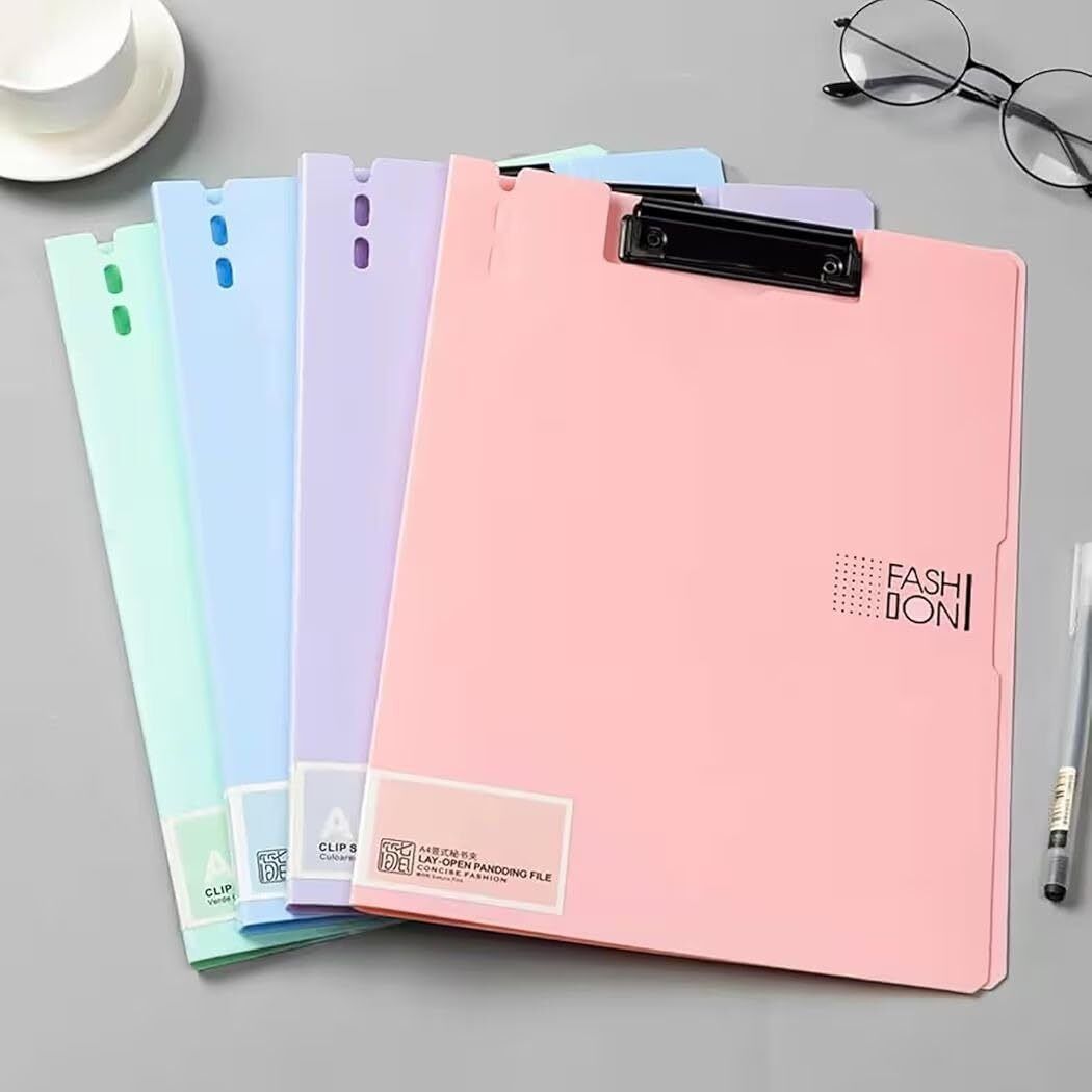 jiyancreation Foldable Clipboard A4 Size Nursing File Foldover with Pen Holder-picture-12