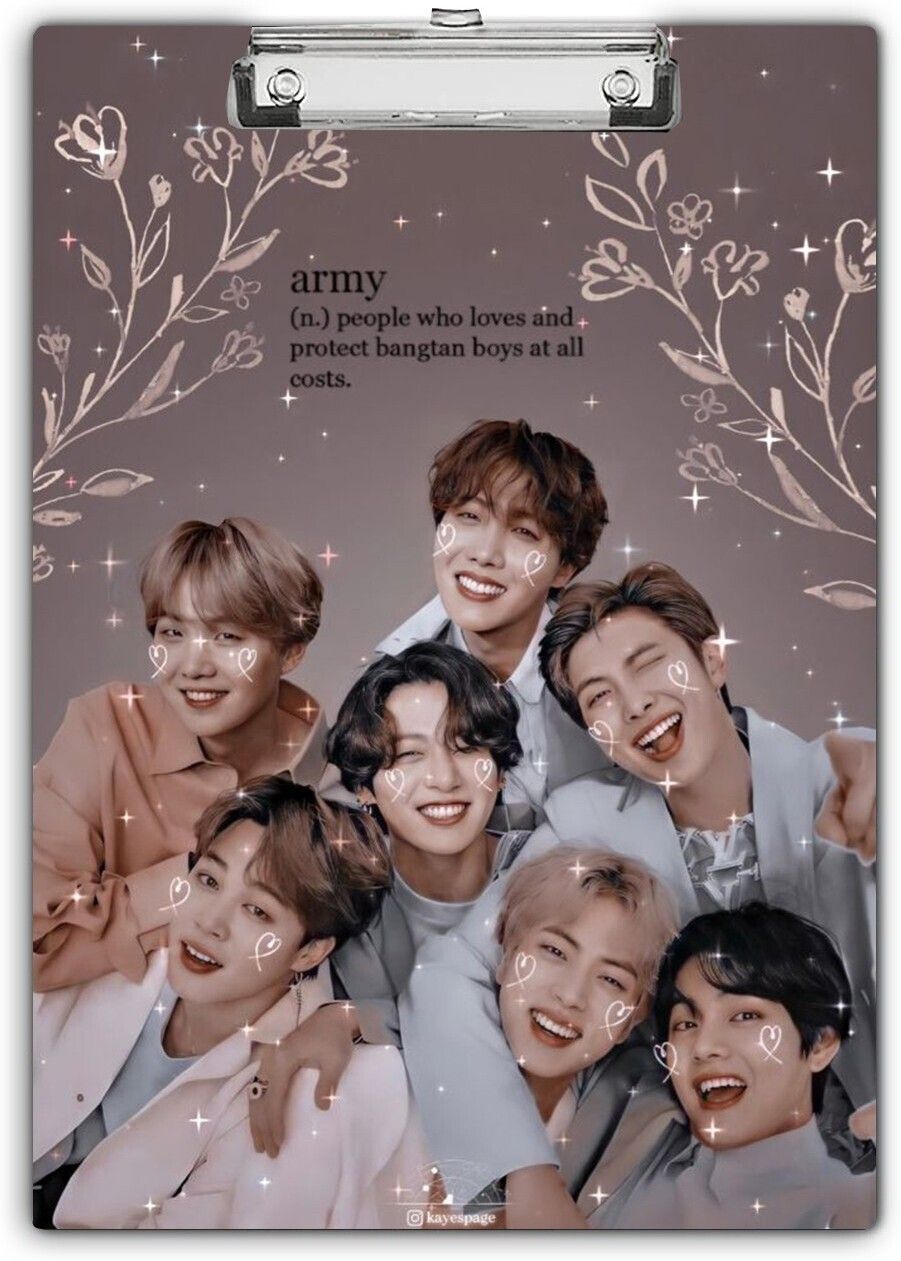 BTS_003" Theme Exam Board,ExamPad,Clipboard WritingPad for Kids,Students etc