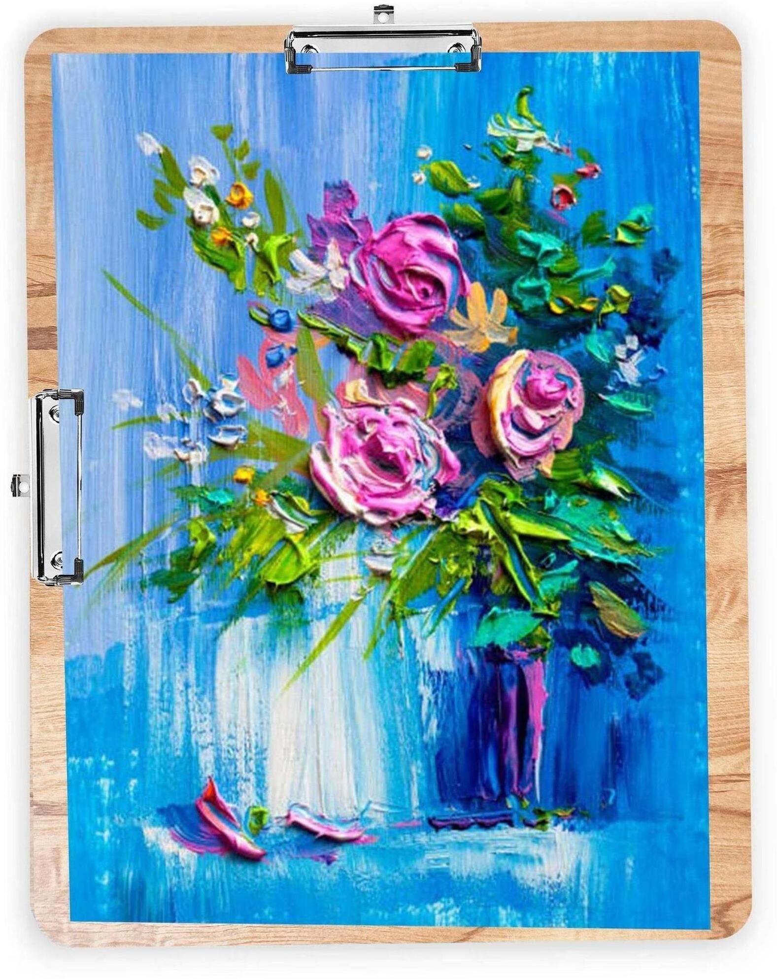 19x14 Wooden Drawing & Lap Board | Multipurpose Writing Study Pad with 2 Clips-image-9