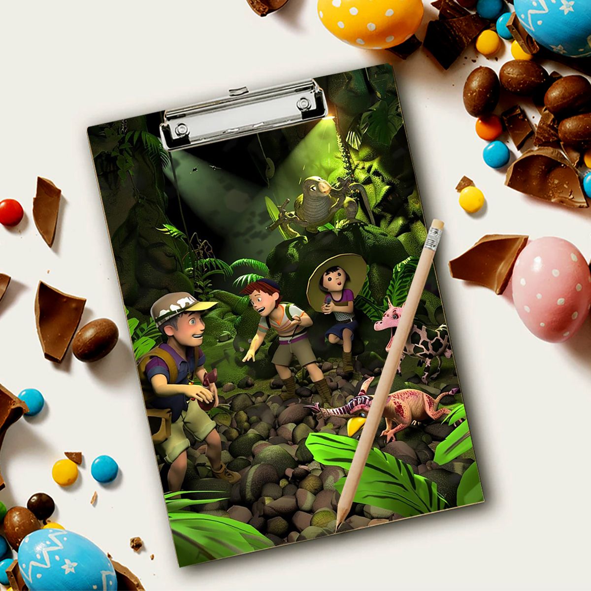 Jungle boy Wooden MDF Exampad | Clipboard For Students. Size-10x14.5 inch.-image-22