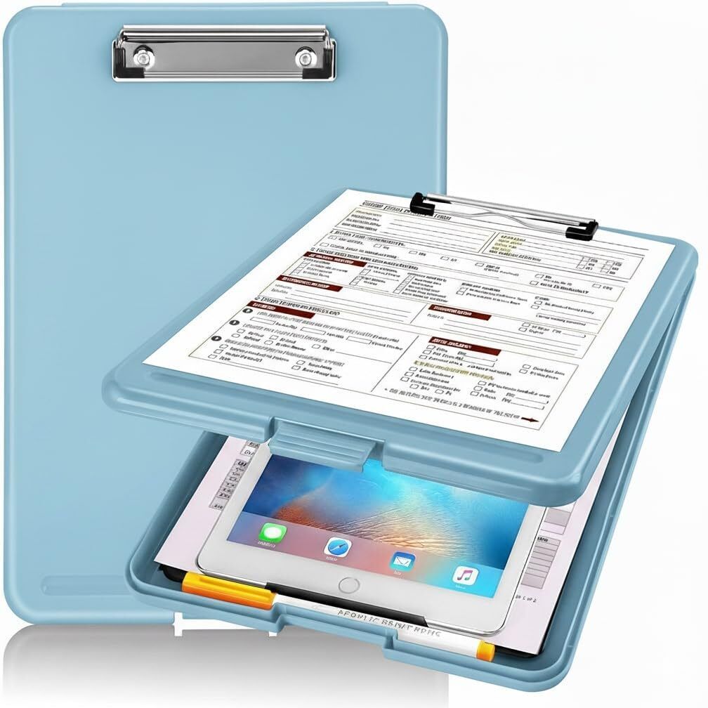 qunex plast Hard Plastic Exam Writing Board with Secure Clip-picture-13