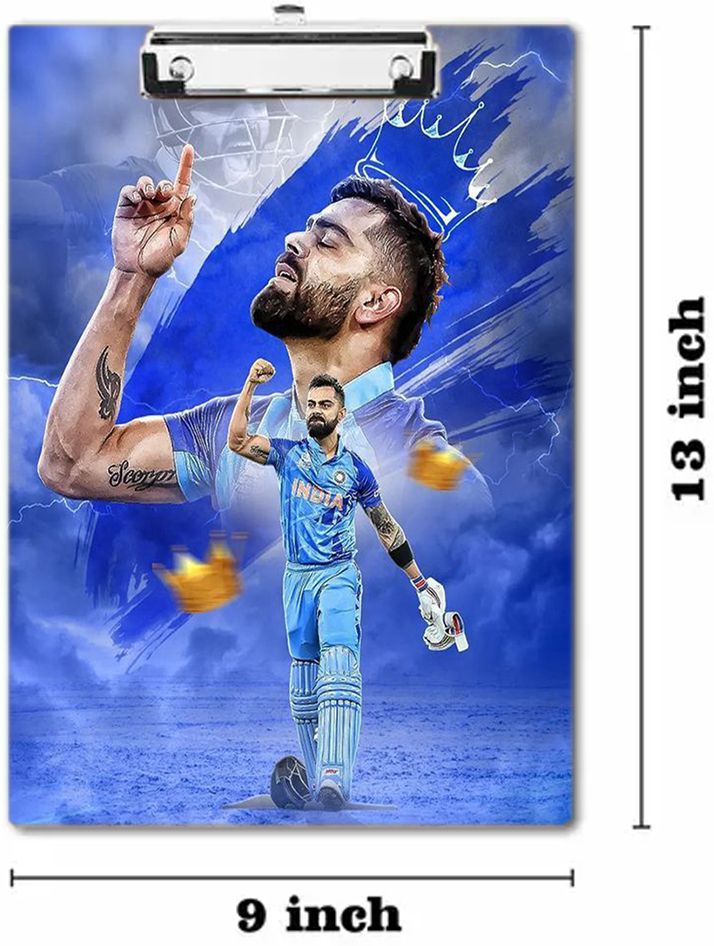 Virat Kohli 1 Digital reprint examination pad school collage Size 14x10 inch