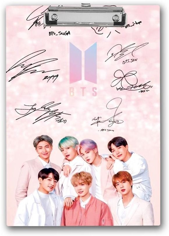 United "BTS Army Signs" Exam Board | Printed Design Exam Board-image-49