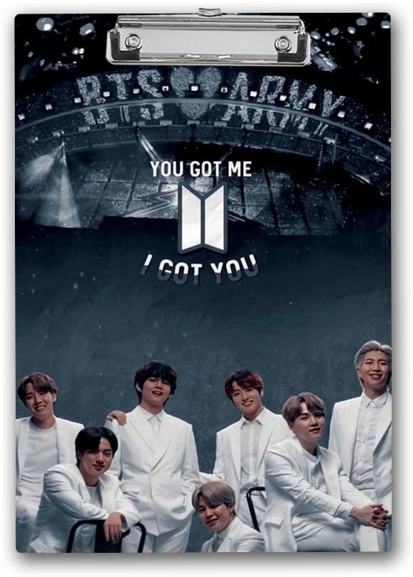 "You Got Me,I Got You BTS Army" Exam Board | Printed Design Exam Board-image-44
