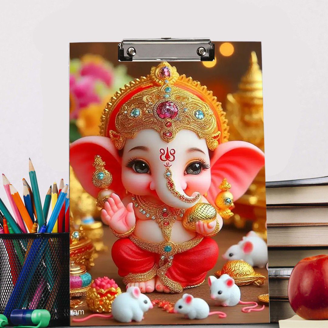 Lord Ganesha H Digital reprint examination pad school collage Size 14x10 inch-image-49