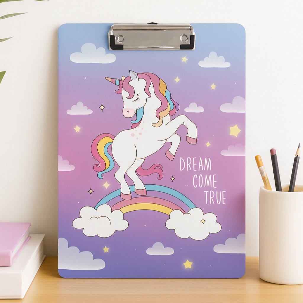 Clipboard for Exams, Drawing, Writing, (Size - 24x36 cm) Sturdy-Dream Come True