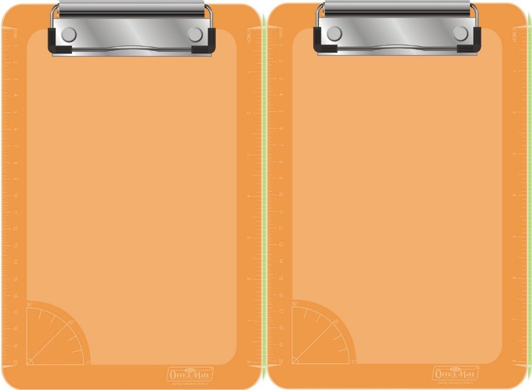 soni officemate Orange Examinatin Board | Unbreakable Paper Clipboards | Flexible Board-picture-33