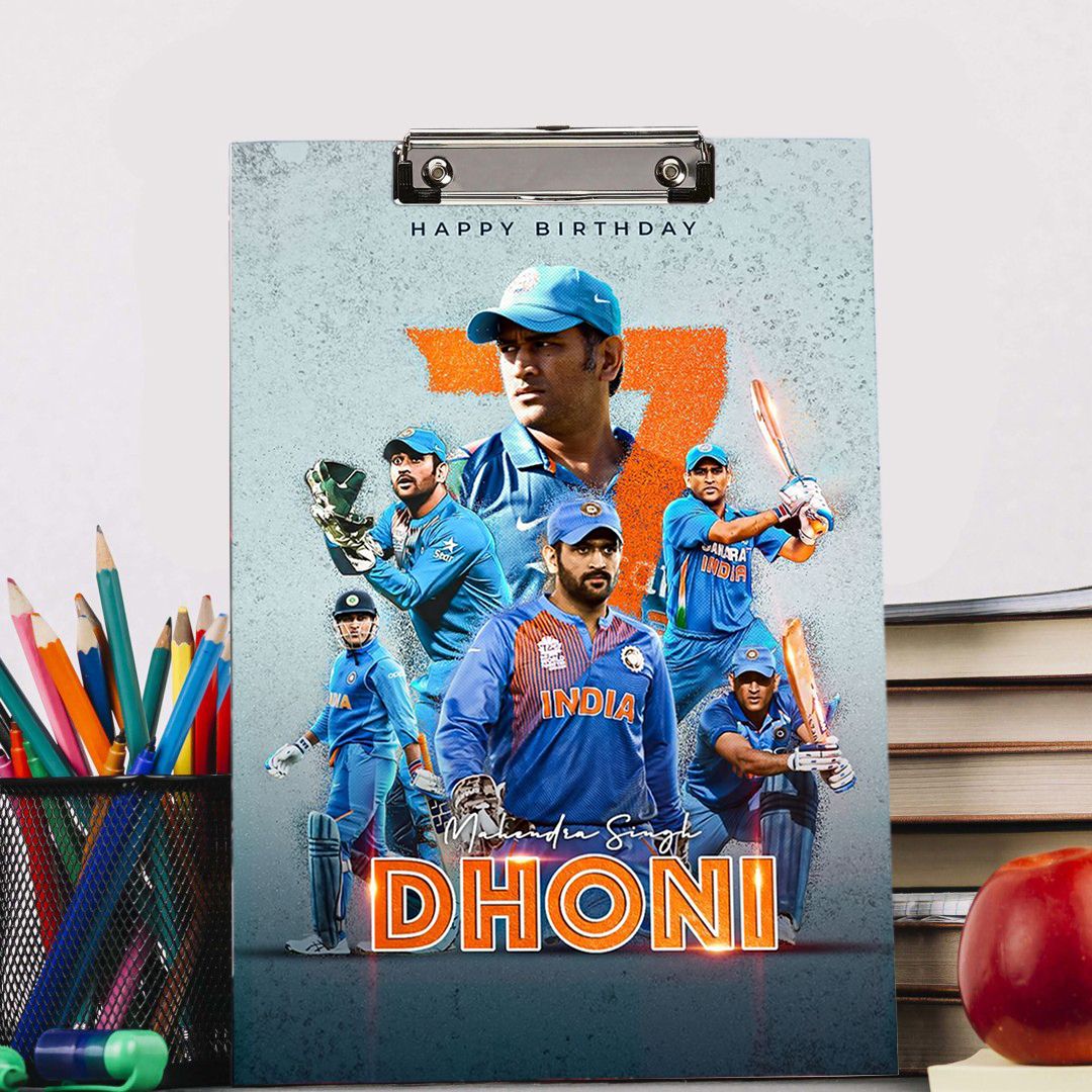 Dhoni Thala Digital reprint examination pad school collage Size 14x10 inch