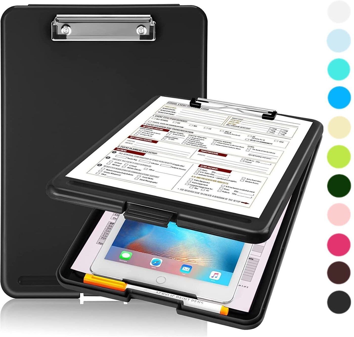A4 Size Plastic Storage Clipboard for Hospital, Office, School (Set of 1)-image-21